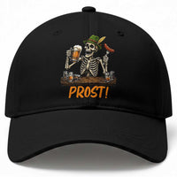 Funny Skeleton Oktoberfest Baseball Cap Prost Beer Lover Bavarian Gift