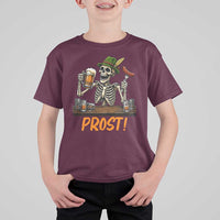 Funny Skeleton Oktoberfest T Shirt For Kid Prost Beer Lover Bavarian Gift