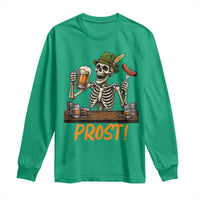 Funny Skeleton Oktoberfest Long Sleeve Shirt Prost Beer Lover Bavarian Gift