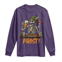 Funny Skeleton Oktoberfest Long Sleeve Shirt Prost Beer Lover Bavarian Gift