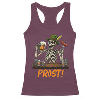Funny Skeleton Oktoberfest Racerback Tank Top Prost Beer Lover Bavarian Gift