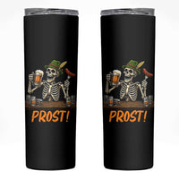 Funny Skeleton Oktoberfest Skinny Tumbler Prost Beer Lover Bavarian Gift