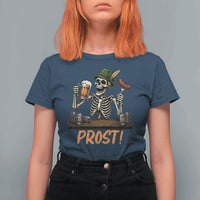 Funny Skeleton Oktoberfest T Shirt For Women Prost Beer Lover Bavarian Gift