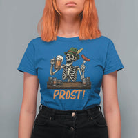 Funny Skeleton Oktoberfest T Shirt For Women Prost Beer Lover Bavarian Gift