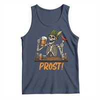 Funny Skeleton Oktoberfest Tank Top Prost Beer Lover Bavarian Gift