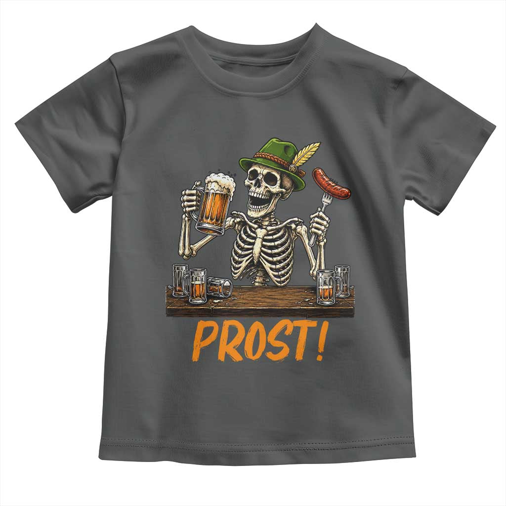 Funny Skeleton Oktoberfest Toddler T Shirt Prost Beer Lover Bavarian Gift