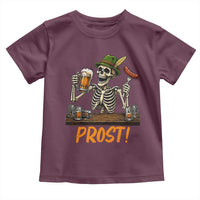 Funny Skeleton Oktoberfest Toddler T Shirt Prost Beer Lover Bavarian Gift