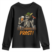 Funny Skeleton Oktoberfest Youth Sweatshirt Prost Beer Lover Bavarian Gift