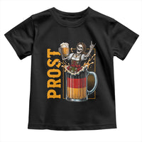 Funny Skeleton Oktoberfest Toddler T Shirt Spooky Prost German Beer Drinker Graphic
