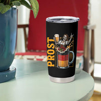 Funny Skeleton Oktoberfest Tumbler Cup Spooky Prost German Beer Drinker Graphic