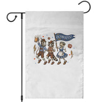 Funny Opossum Raccoon Frog Oktoberfest Beer Graphic Garden Flag Spooky Drinking Team
