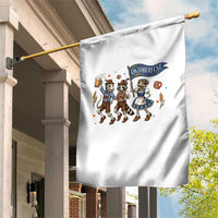 Funny Opossum Raccoon Frog Oktoberfest Beer Graphic Garden Flag Spooky Drinking Team