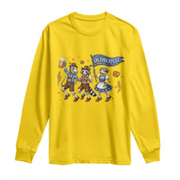 Funny Opossum Raccoon Frog Oktoberfest Beer Graphic Long Sleeve Shirt Spooky Drinking Team