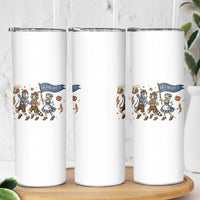 Funny Opossum Raccoon Frog Oktoberfest Beer Graphic Skinny Tumbler Spooky Drinking Team