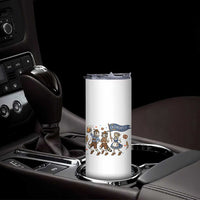 Funny Opossum Raccoon Frog Oktoberfest Beer Graphic Skinny Tumbler Spooky Drinking Team