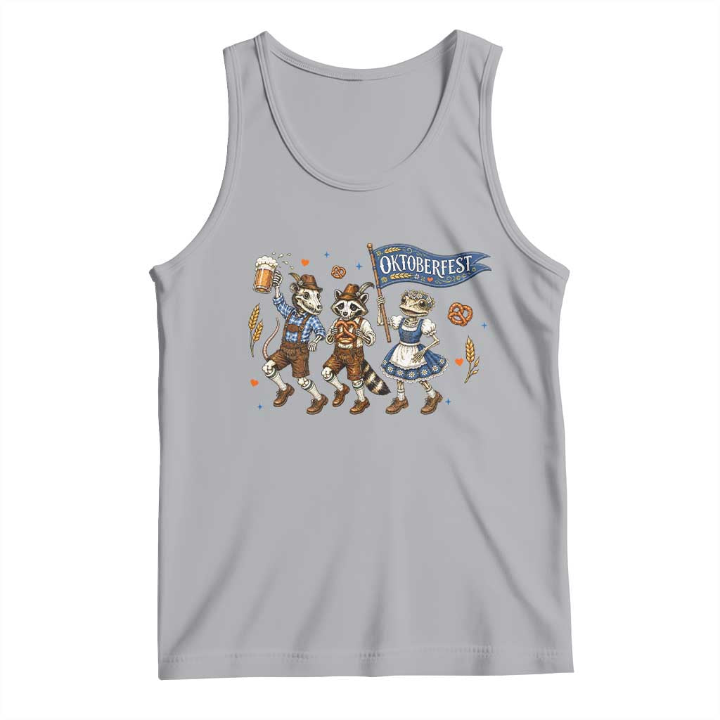 Funny Opossum Raccoon Frog Oktoberfest Beer Graphic Tank Top Spooky Drinking Team
