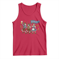 Funny Opossum Raccoon Frog Oktoberfest Beer Graphic Tank Top Spooky Drinking Team