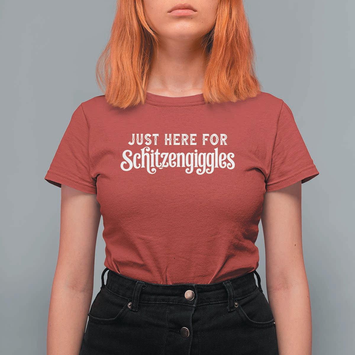 Just Here For Schitzengiggles T Shirt For Women German Beer Festival Funny Gift