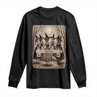 Skeleton Witches Coven Oktoberfest Long Sleeve Shirt German Dirndl Spooky Beer Festival Gift