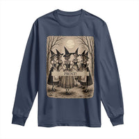 Skeleton Witches Coven Oktoberfest Long Sleeve Shirt German Dirndl Spooky Beer Festival Gift