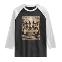 Skeleton Witches Coven Oktoberfest Raglan Shirt German Dirndl Spooky Beer Festival Gift