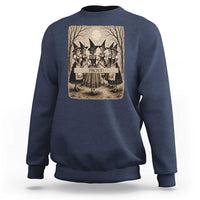 Skeleton Witches Coven Oktoberfest Sweatshirt German Dirndl Spooky Beer Festival Gift
