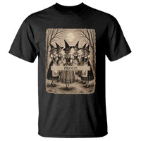 Skeleton Witches Coven Oktoberfest T Shirt German Dirndl Spooky Beer Festival Gift