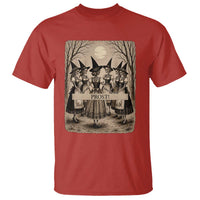 Skeleton Witches Coven Oktoberfest T Shirt German Dirndl Spooky Beer Festival Gift