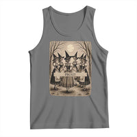 Skeleton Witches Coven Oktoberfest Tank Top German Dirndl Spooky Beer Festival Gift