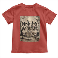 Skeleton Witches Coven Oktoberfest Toddler T Shirt German Dirndl Spooky Beer Festival Gift