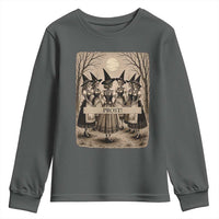 Skeleton Witches Coven Oktoberfest Youth Sweatshirt German Dirndl Spooky Beer Festival Gift
