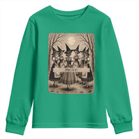 Skeleton Witches Coven Oktoberfest Youth Sweatshirt German Dirndl Spooky Beer Festival Gift