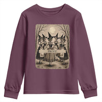 Skeleton Witches Coven Oktoberfest Youth Sweatshirt German Dirndl Spooky Beer Festival Gift