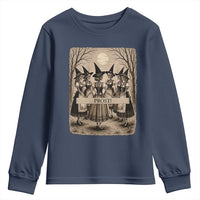 Skeleton Witches Coven Oktoberfest Youth Sweatshirt German Dirndl Spooky Beer Festival Gift