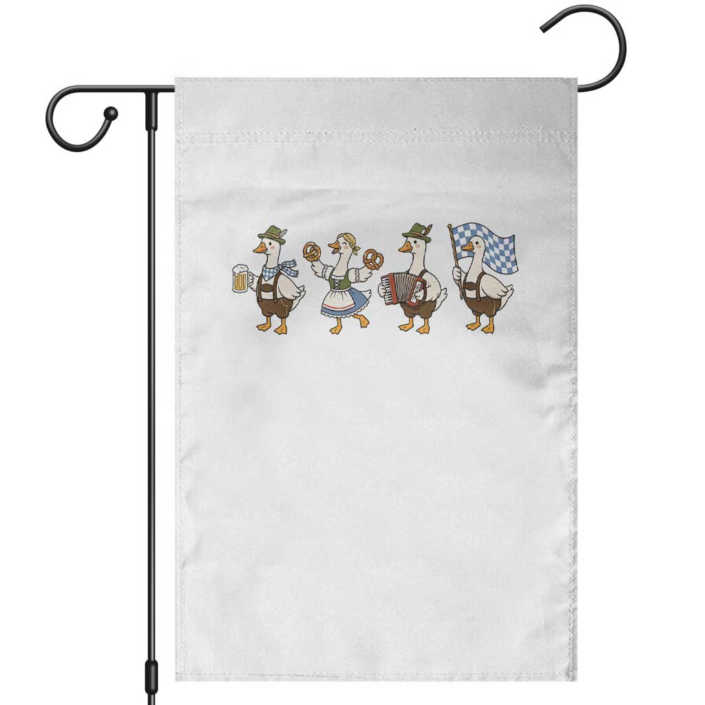 Silly Goose Oktoberfest Garden Flag Cute Bavarian Beer Festival Animal Humor