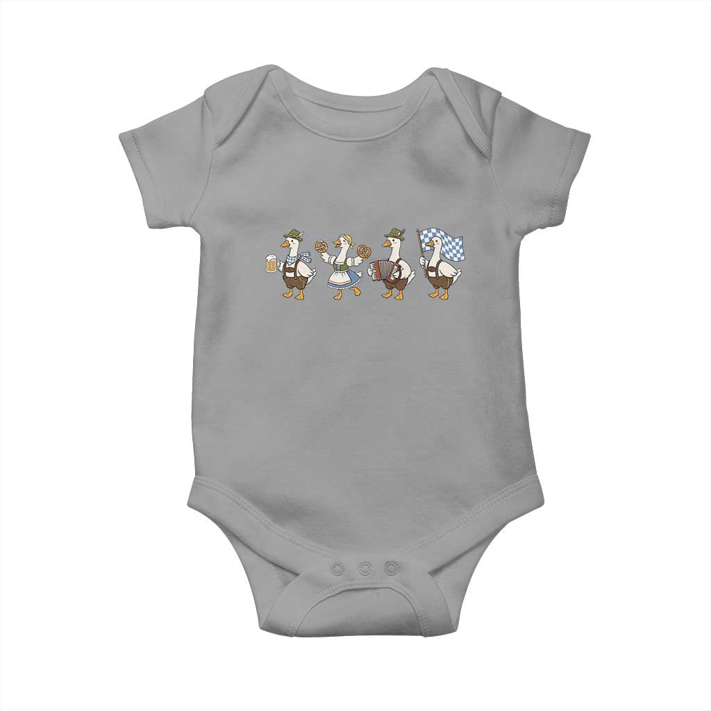 Silly Goose Oktoberfest Baby Onesie Cute Bavarian Beer Festival Animal Humor