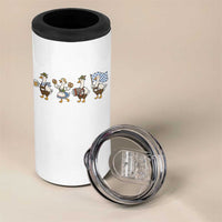 Silly Goose Oktoberfest 4 in 1 Can Cooler Tumbler Cute Bavarian Beer Festival Animal Humor