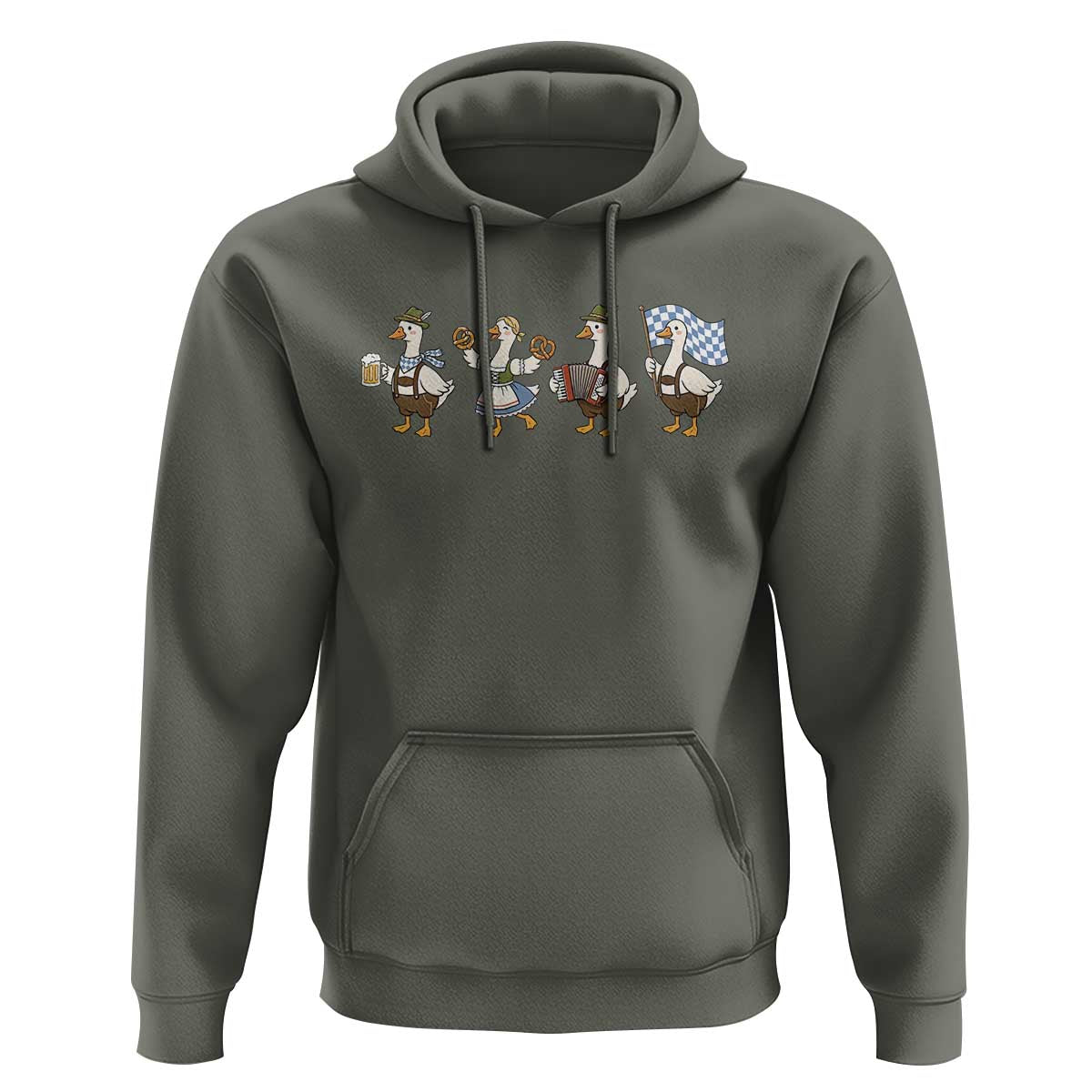 Silly Goose Oktoberfest Hoodie Cute Bavarian Beer Festival Animal Humor