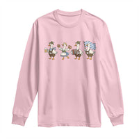 Silly Goose Oktoberfest Long Sleeve Shirt Cute Bavarian Beer Festival Animal Humor