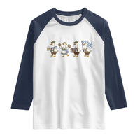 Silly Goose Oktoberfest Raglan Shirt Cute Bavarian Beer Festival Animal Humor