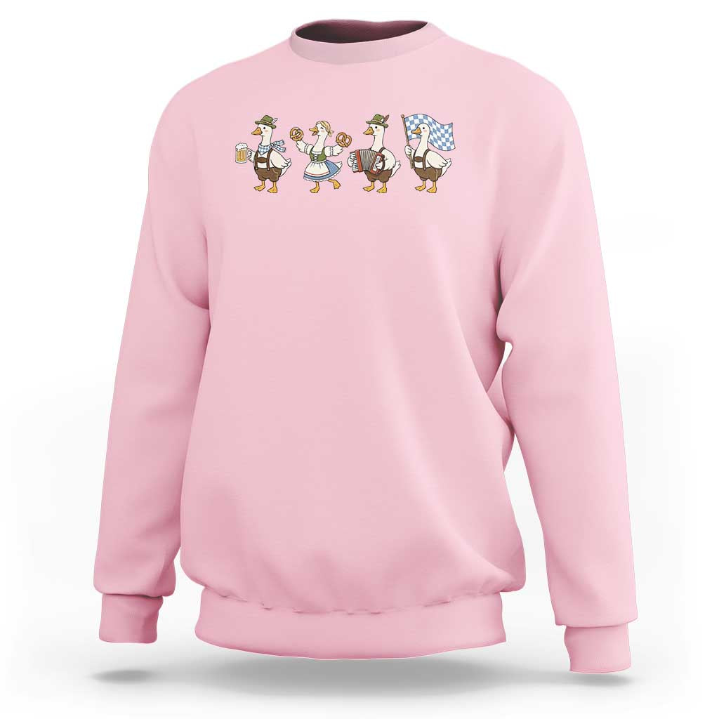 Silly Goose Oktoberfest Sweatshirt Cute Bavarian Beer Festival Animal Humor