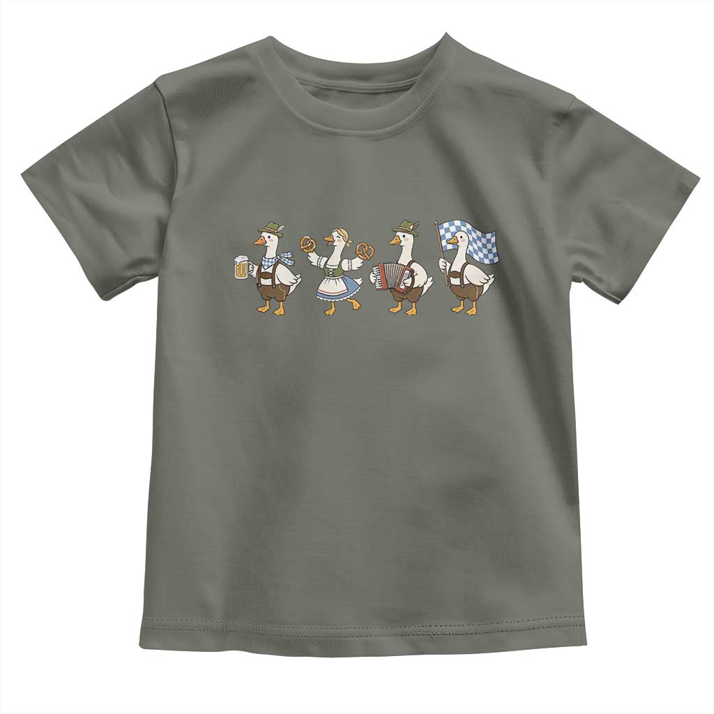 Silly Goose Oktoberfest Toddler T Shirt Cute Bavarian Beer Festival Animal Humor