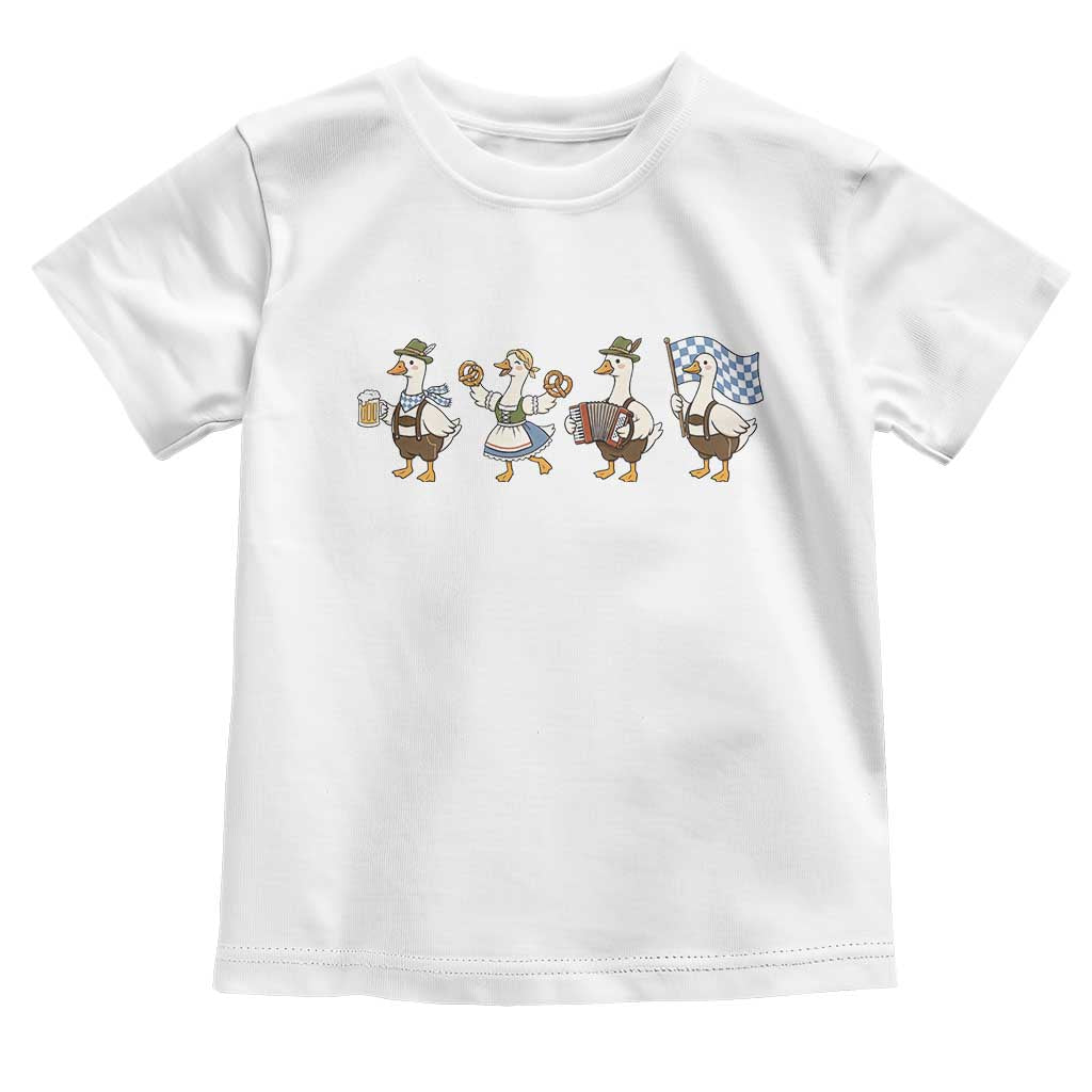 Silly Goose Oktoberfest Toddler T Shirt Cute Bavarian Beer Festival Animal Humor