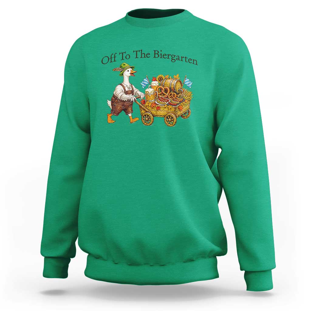 Funny Goose German Beer Festival Sweatshirt Off To The Biergarten
