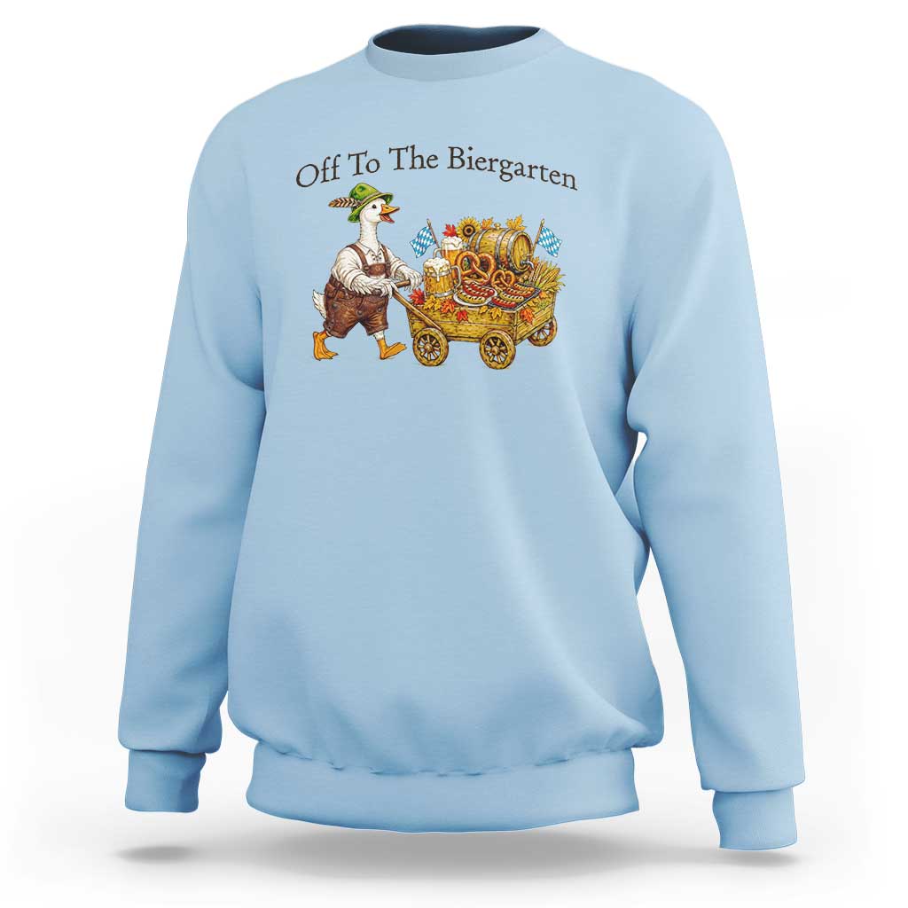 Funny Goose German Beer Festival Sweatshirt Off To The Biergarten