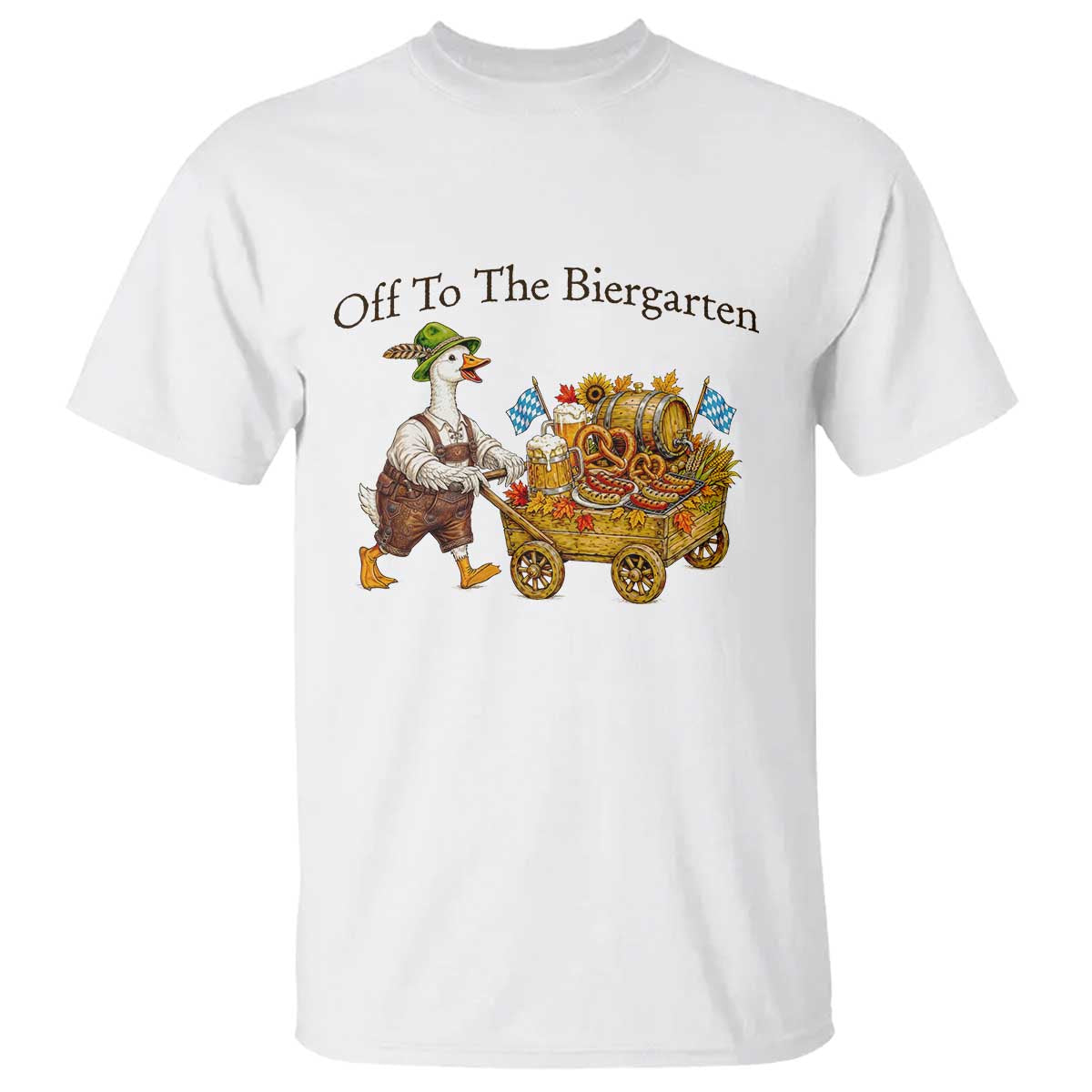 Funny Goose German Beer Festival T Shirt Off To The Biergarten