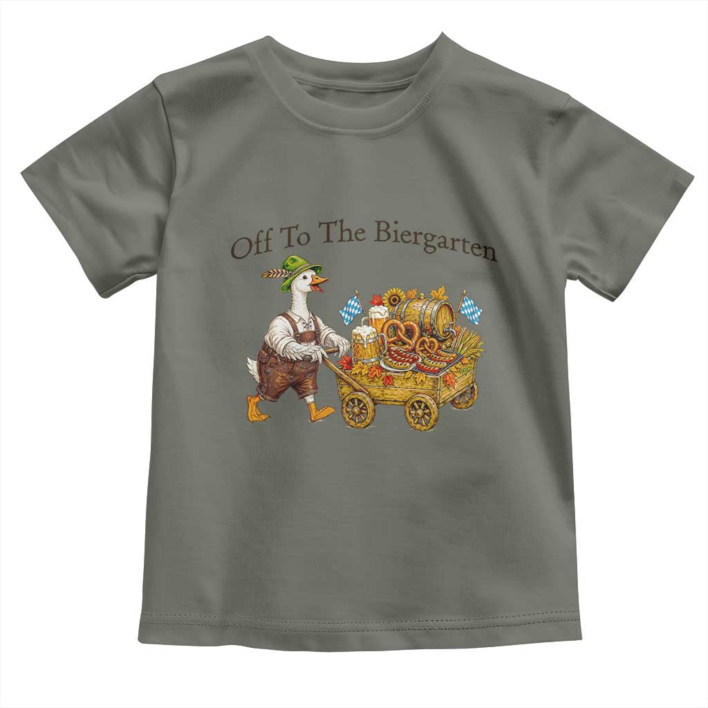 Funny Goose German Beer Festival Toddler T Shirt Off To The Biergarten