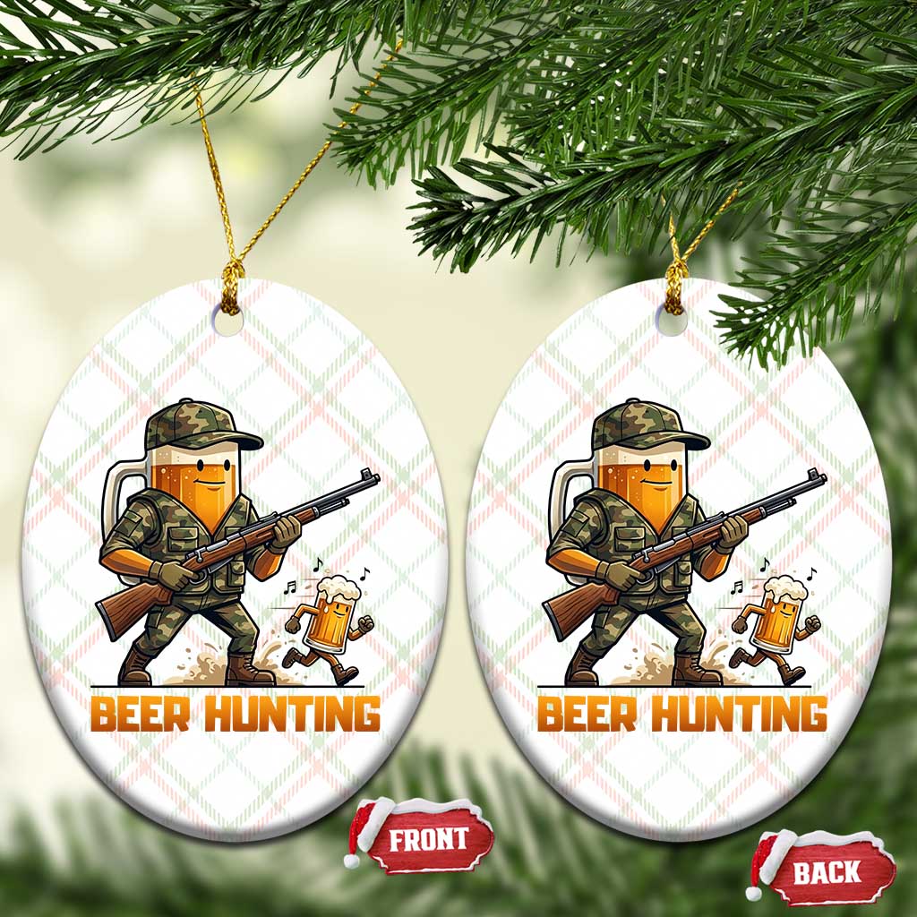 Beer Hunting Season Open Ceramic Ornament Beer Hunter Brew Lover Humor