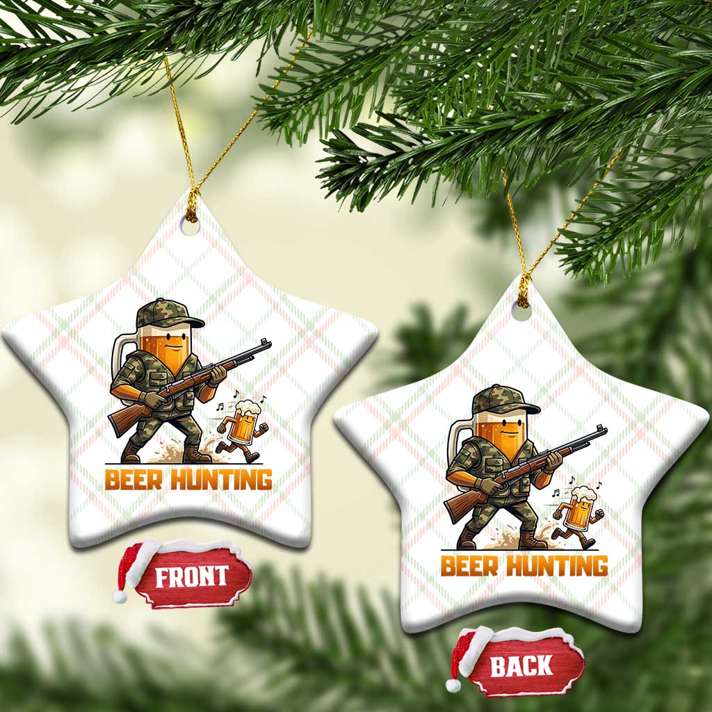 Beer Hunting Season Open Ceramic Ornament Beer Hunter Brew Lover Humor