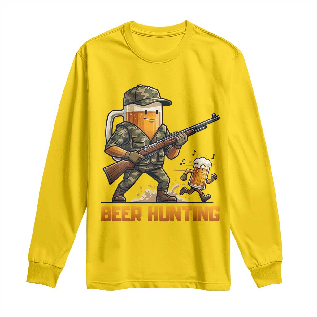 Beer Hunting Season Open Long Sleeve Shirt Beer Hunter Brew Lover Humor